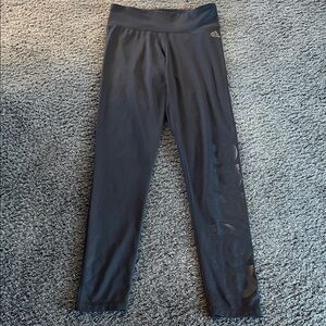 Adidas Women’s Charcoal Leggings with adidas logo print (S)